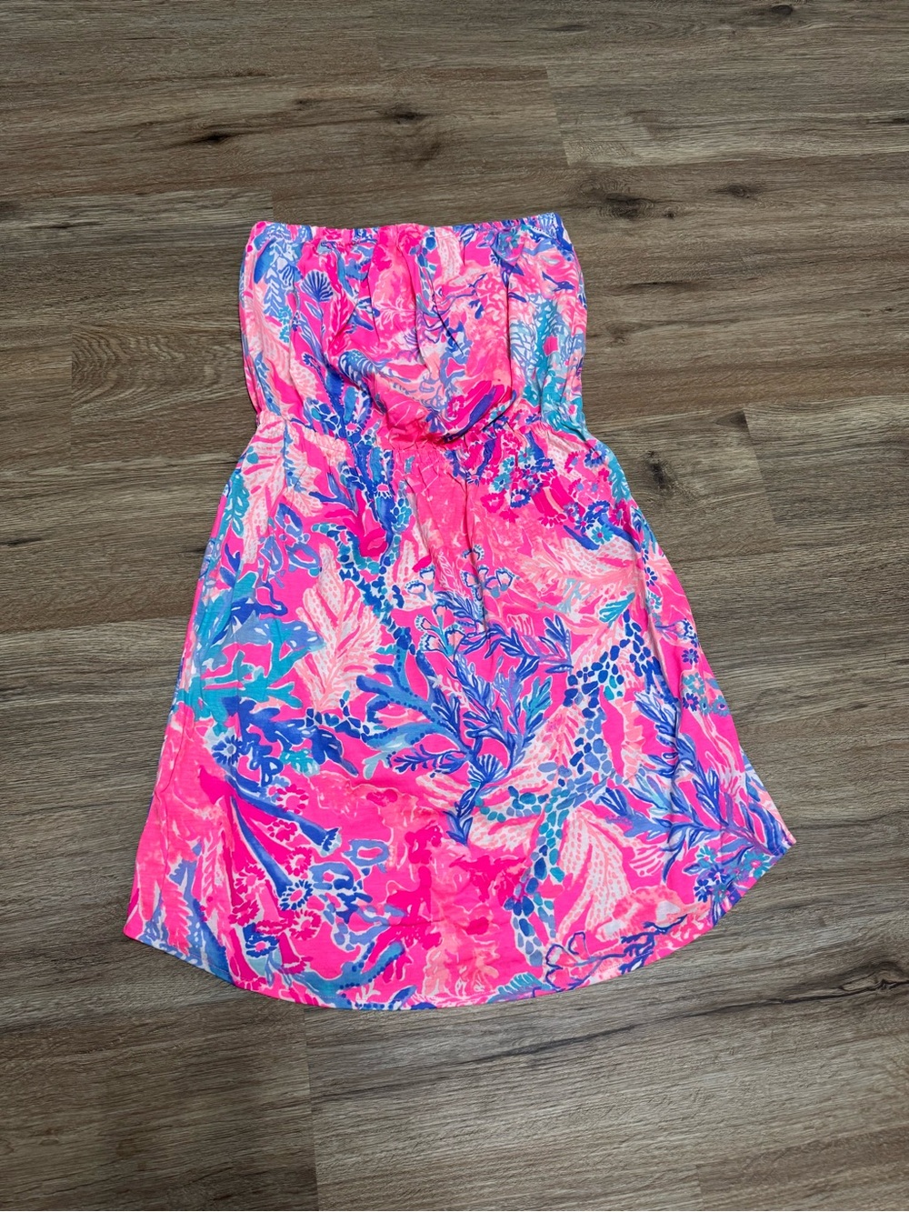 Lilly Pulitzer Strapless Windsor Dress - Light Pascha - Aquadesiac